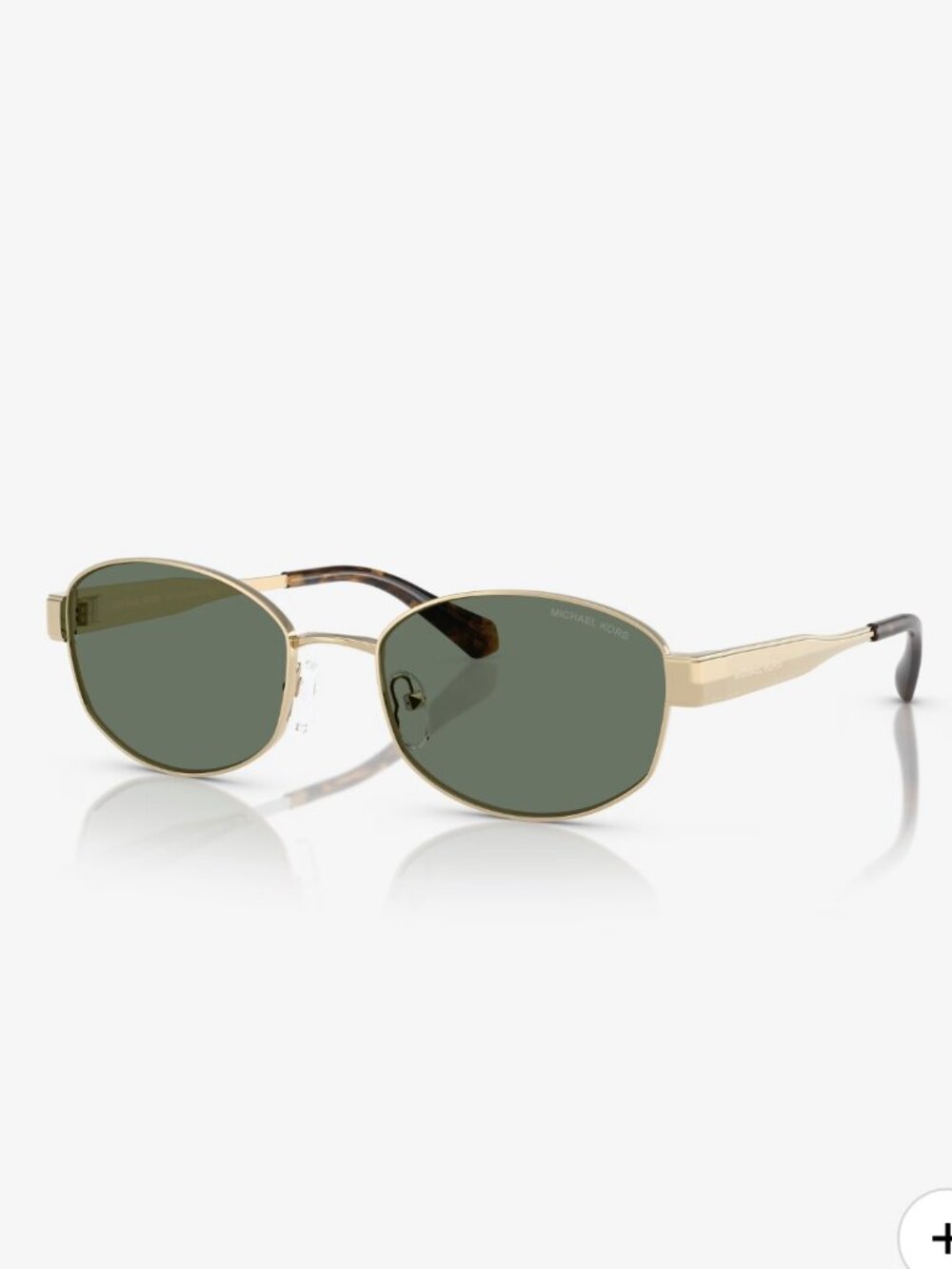 Michael Kors NWT Monte Carlo Gold Frame/Green Lense Sunglasses